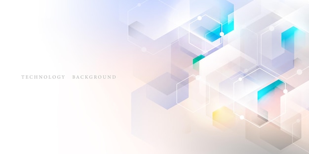 Ilustración de vector de diseño moderno de fondo de tecnología abstracta