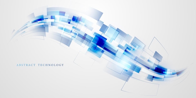 Ilustración de vector de diseño moderno de fondo de tecnología abstracta