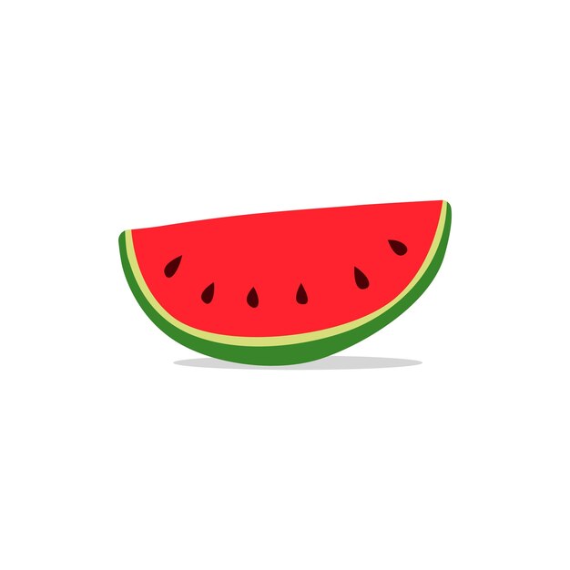 Ilustración de vector de diseño de rebanada de sandía