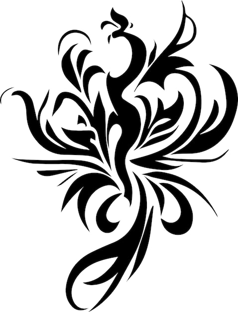 Ilustración de vector de diseño de tatuaje tribal 28