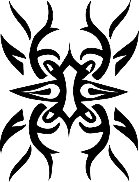 Ilustración de vector de diseño de tatuaje tribal 40