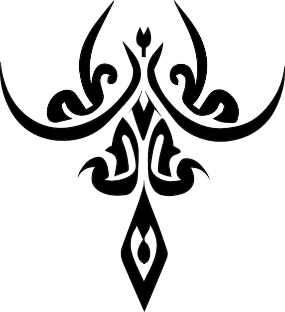 Ilustración de vector de diseño de tatuaje tribal 41