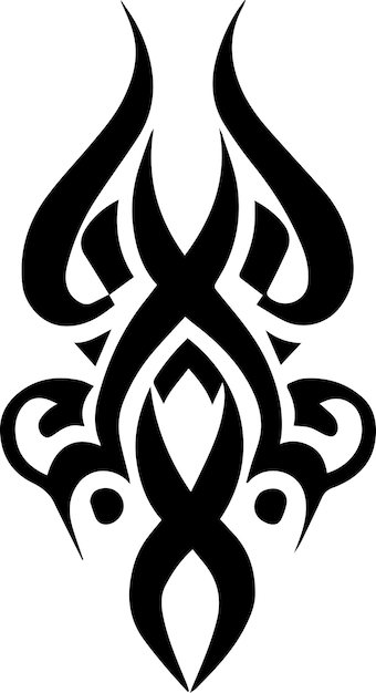 Vector ilustración de vector de diseño de tatuaje tribal 64