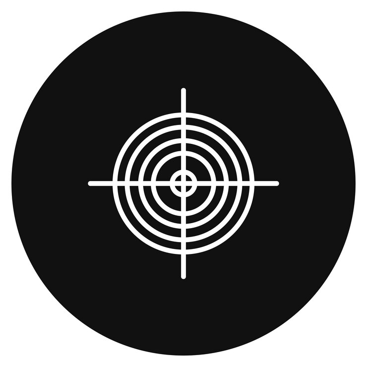 Vector ilustración del vector de disparo al objetivo