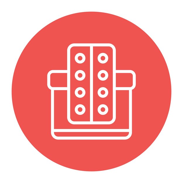 Ilustración del vector de la donación de fármacos