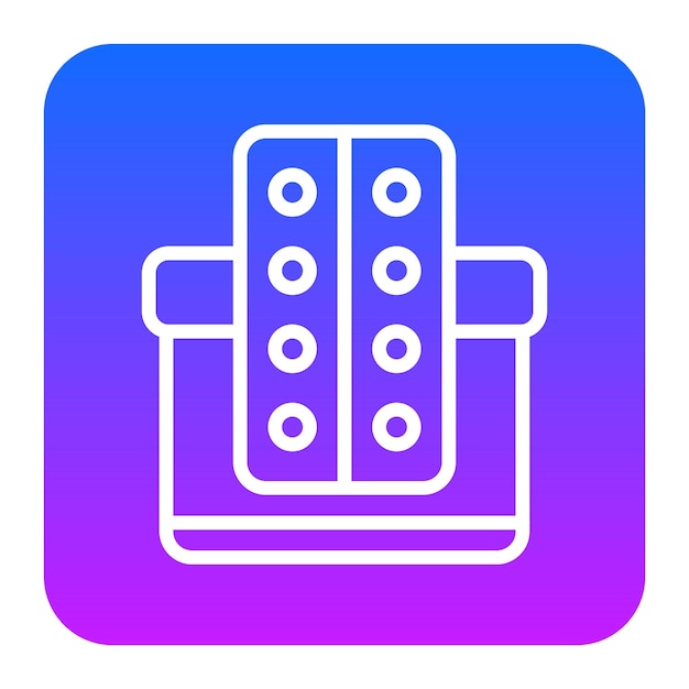 Ilustración del vector de la donación de fármacos