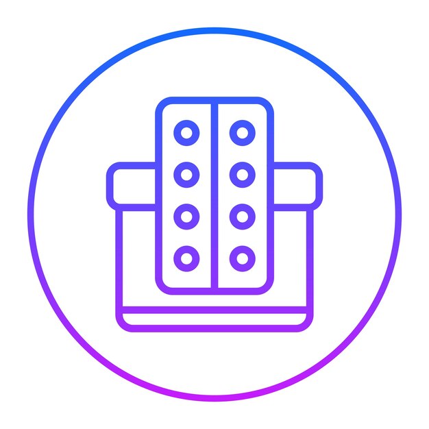 Ilustración del vector de la donación de fármacos