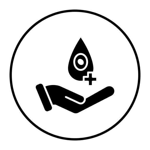 Vector ilustración del vector de la donación de sangre