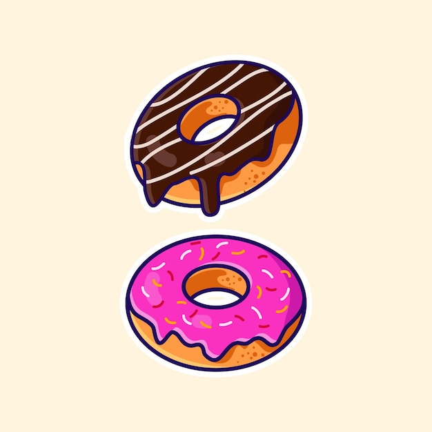 Ilustración de vector de donut o donut