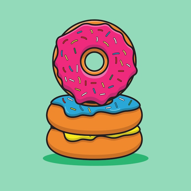 Ilustración de vector de donut