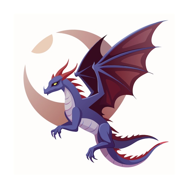 Ilustración de vector de dragón