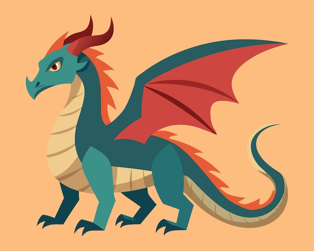 Ilustración de vector de dragón