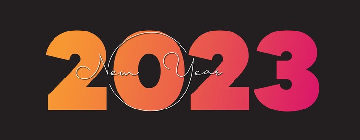 Ilustración de vector de efecto de texto de año nuevo
