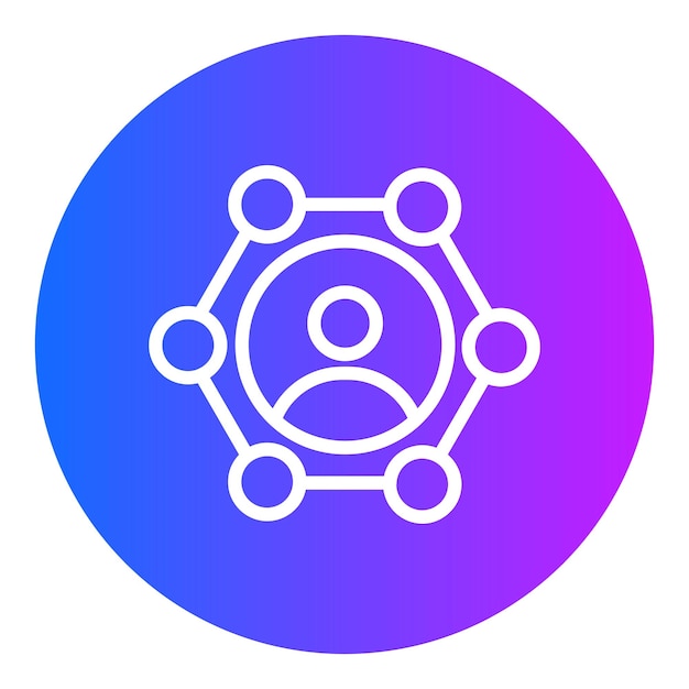 Ilustración del vector de eficiencia de la red