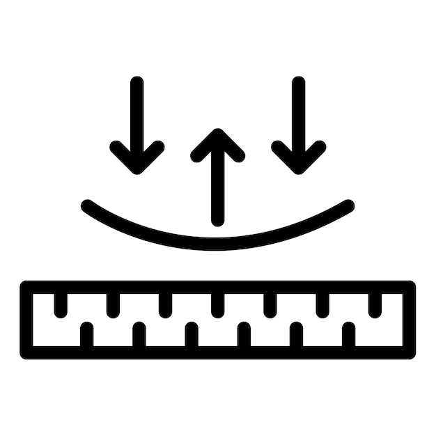 Ilustración del vector de elasticidad de la tela