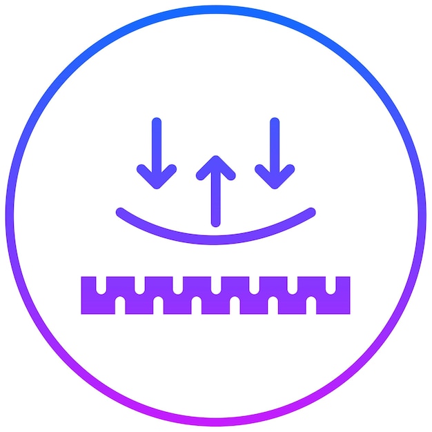 Ilustración del vector de elasticidad de la tela