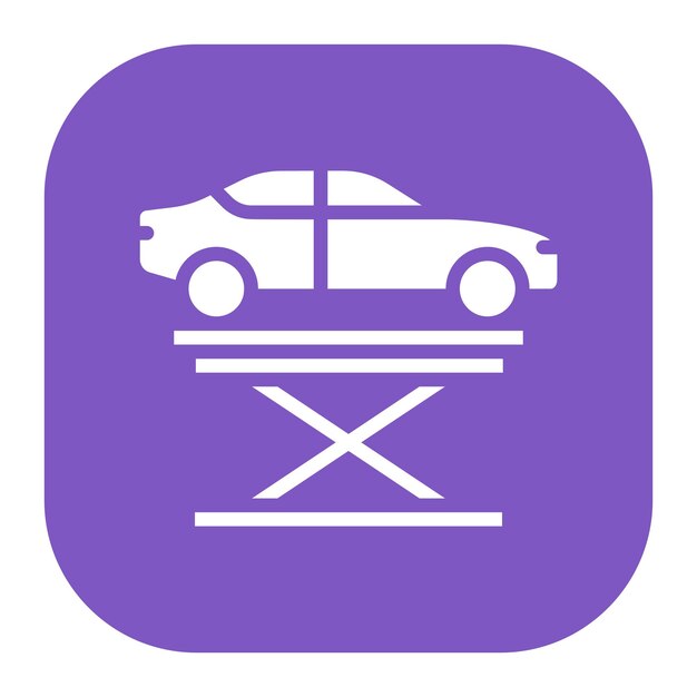 Ilustración del vector de elevación del automóvil