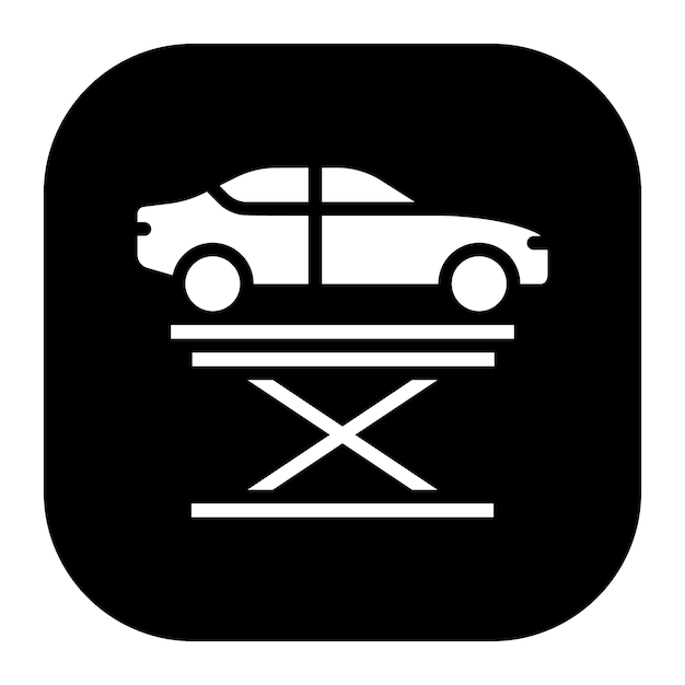 Ilustración del vector de elevación del automóvil