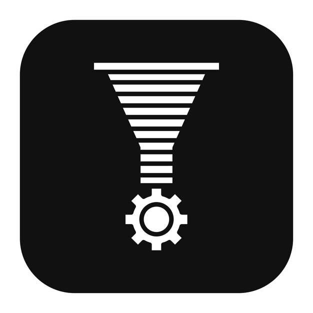 Ilustración del vector del embudo