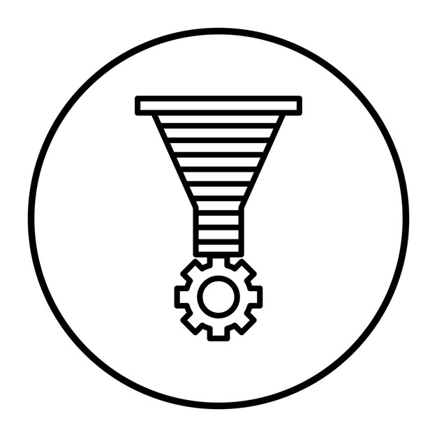 Ilustración del vector del embudo