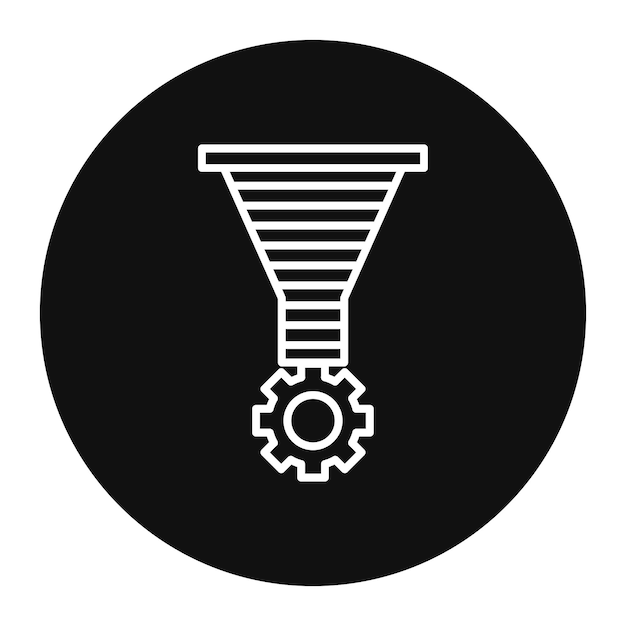 Ilustración del vector del embudo