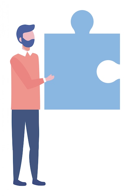 Ilustración de vector de empresario avatar dibujos animados diseño