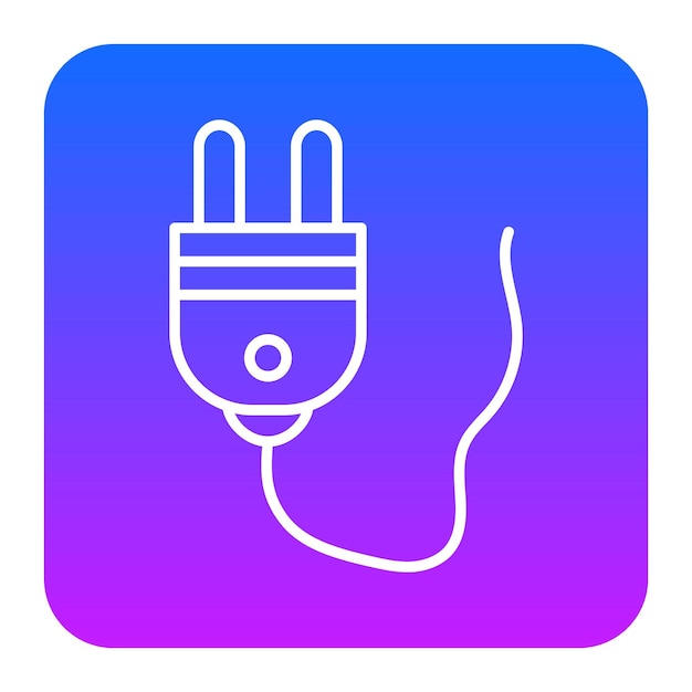 Ilustración del vector de enchufe de energía