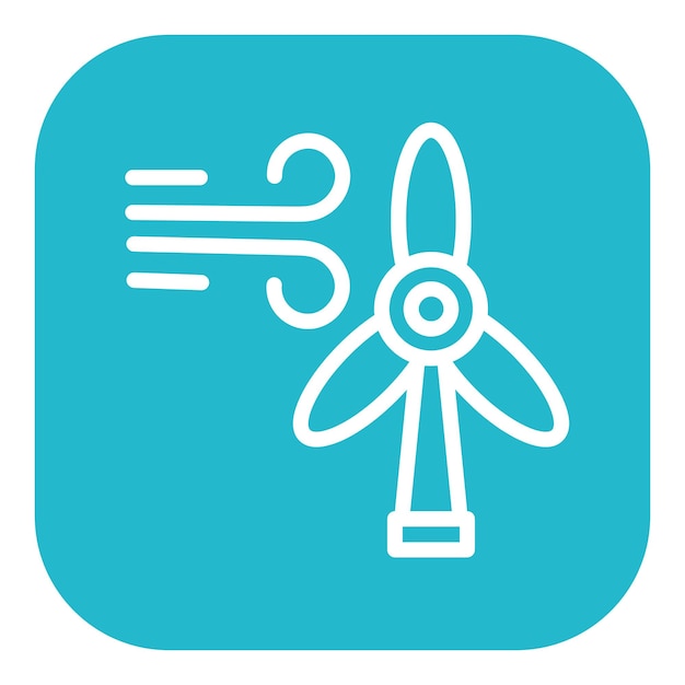 Ilustración del vector de la energía eólica