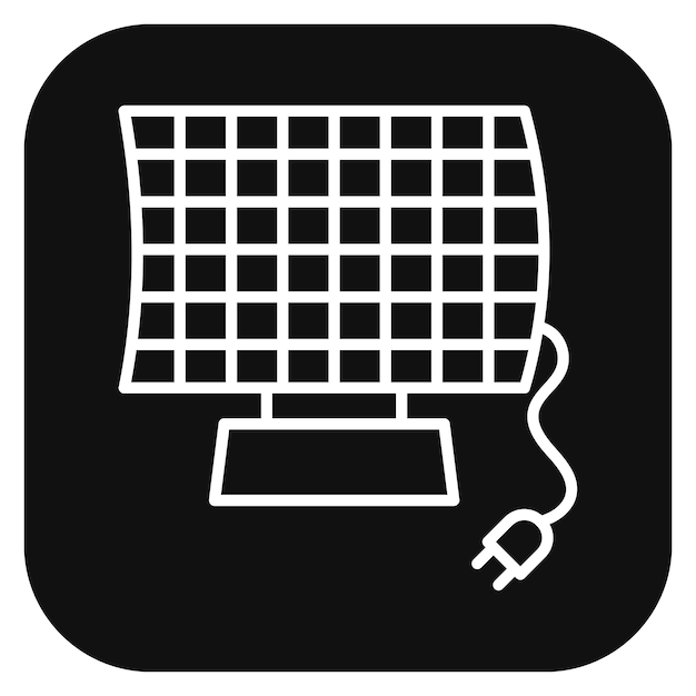 Ilustración del vector de la energía solar