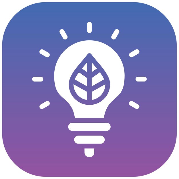 Ilustración del vector de energía verde