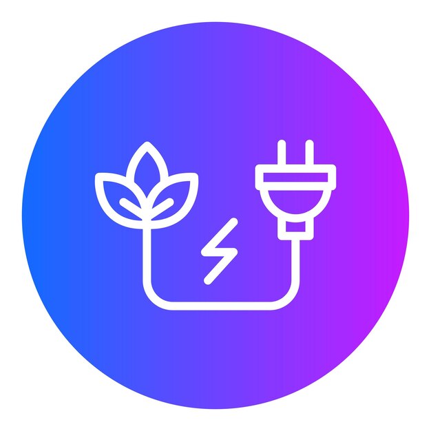Ilustración del vector de energía verde