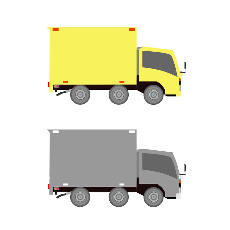 Vector ilustración del vector de entrega del camión