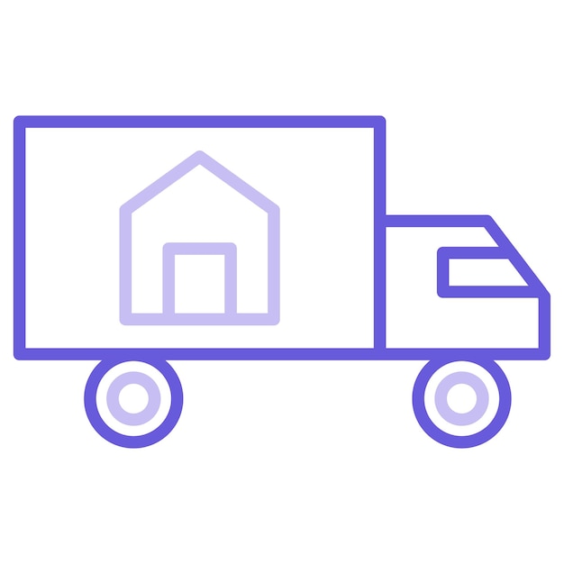 Ilustración del vector de entrega en el hogar