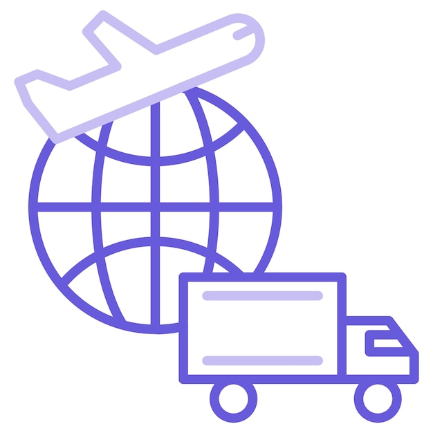 Ilustración del vector de entrega logística