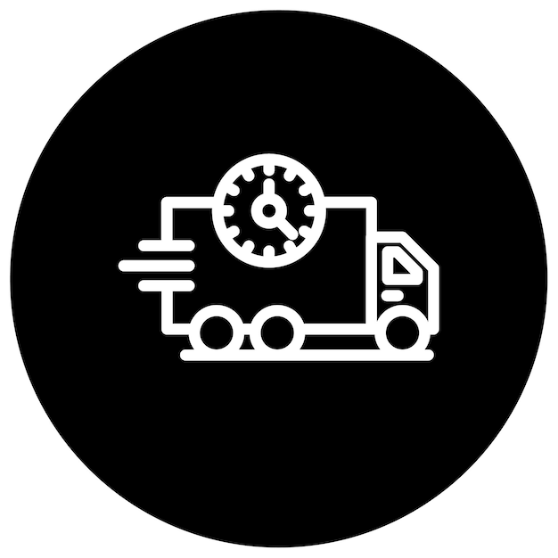 Ilustración del vector de entrega rápida