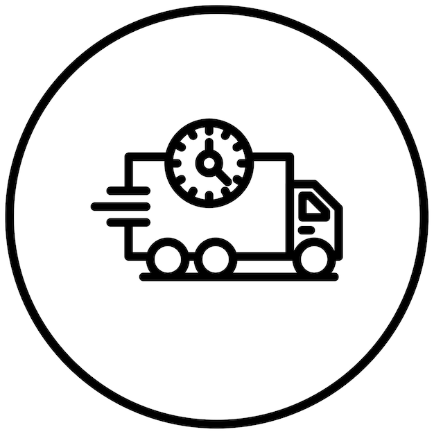 Ilustración del vector de entrega rápida