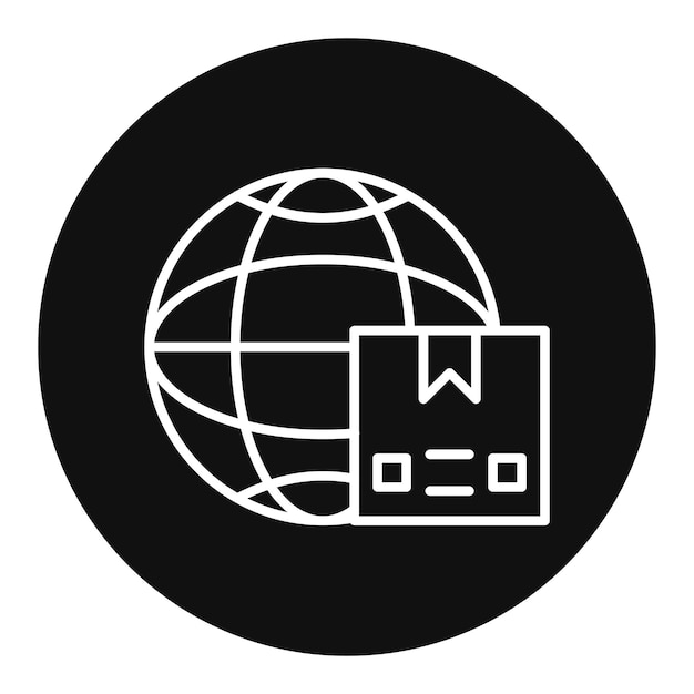 Ilustración del vector de envío en todo el mundo