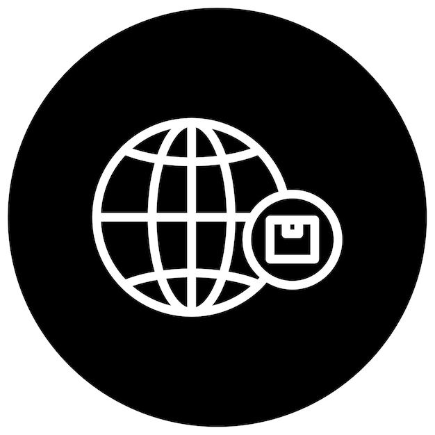 Ilustración del vector de envío en todo el mundo