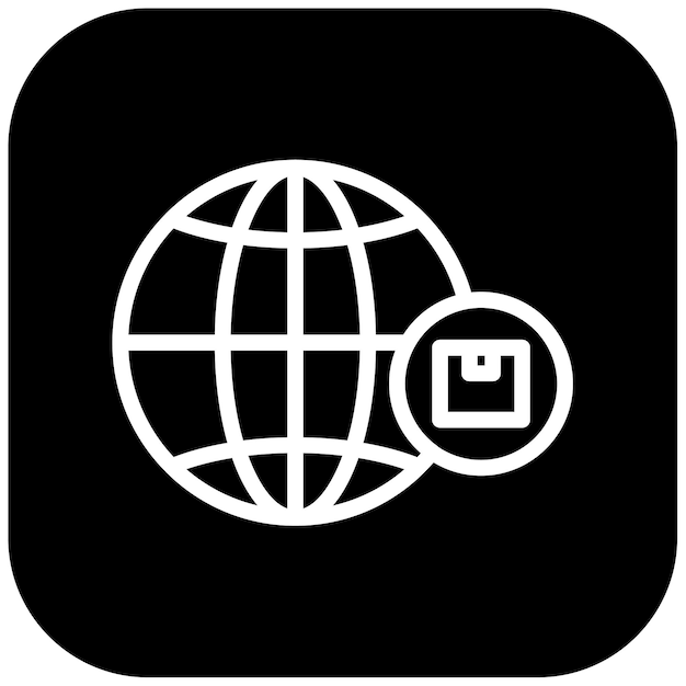 Ilustración del vector de envío en todo el mundo
