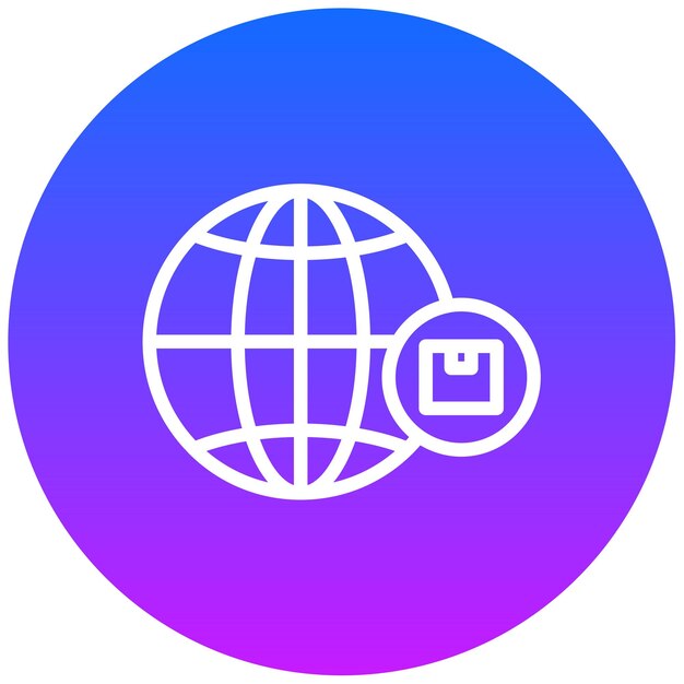 Ilustración del vector de envío en todo el mundo