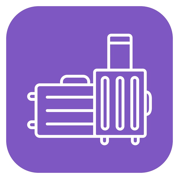Ilustración del vector de equipaje