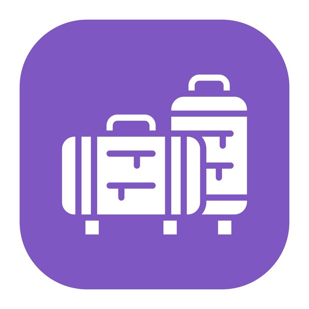Ilustración del vector de equipaje