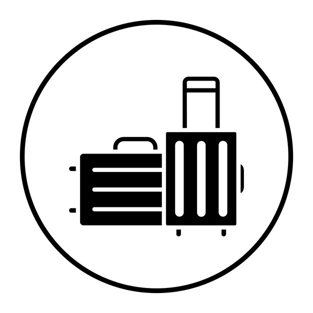 Ilustración del vector de equipaje