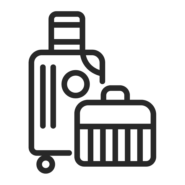 Ilustración del vector de equipaje
