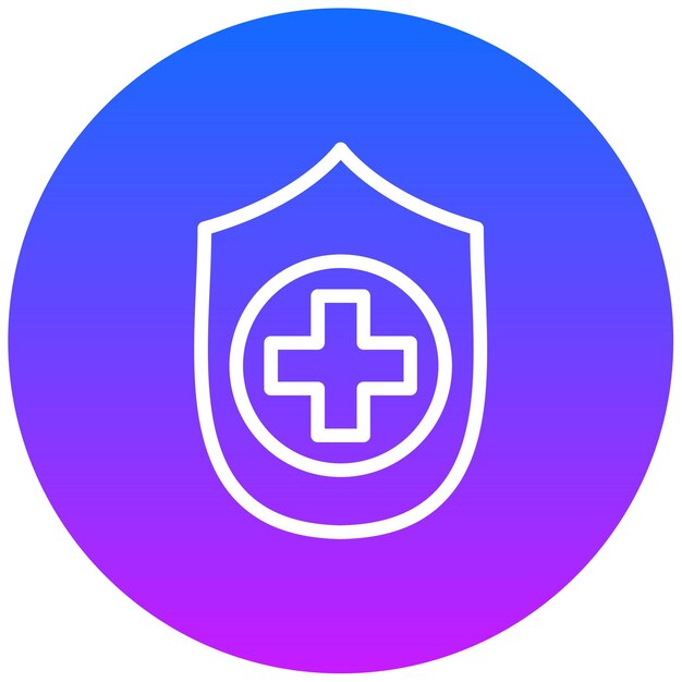 Ilustración del vector del escudo del sistema inmunológico