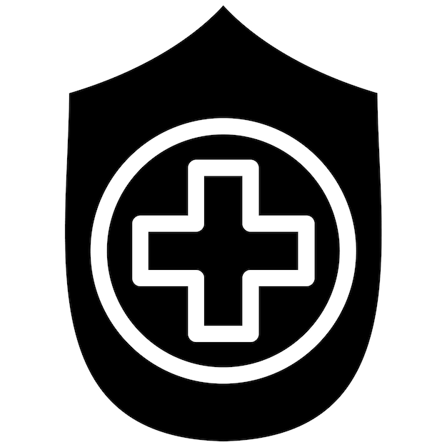 Ilustración del vector del escudo del sistema inmunológico