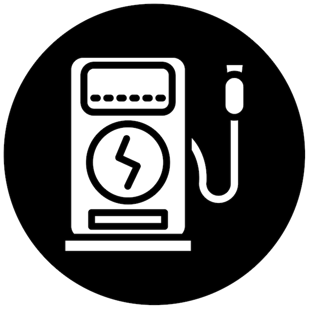 Ilustración del vector de la estación de carga