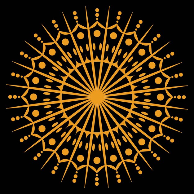 Ilustración de vector de estilo de arte mandala indio ornamental feliz Diwali