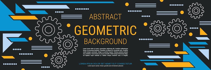 Vector ilustración de vector de estilo geométrico abstracto