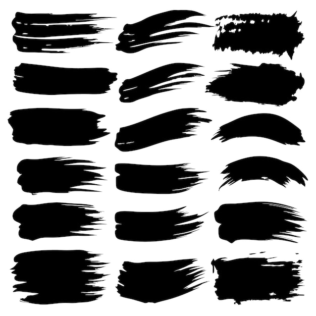 Ilustración del vector de estilo de onda de golpe de pincel de tinta